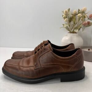 Ecco Helsinki 2 Leather Derby Shoe Brown Men's 11-11.5/EU45